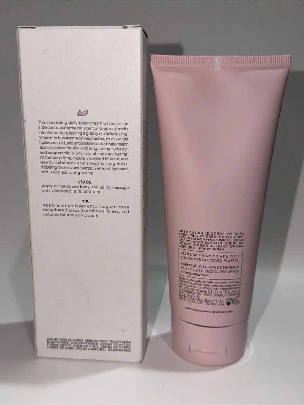Glow Recipe Watermelon Glow Pink Dream Body Cream LARGE SZ 6.76 Oz. SEALED/NIB!